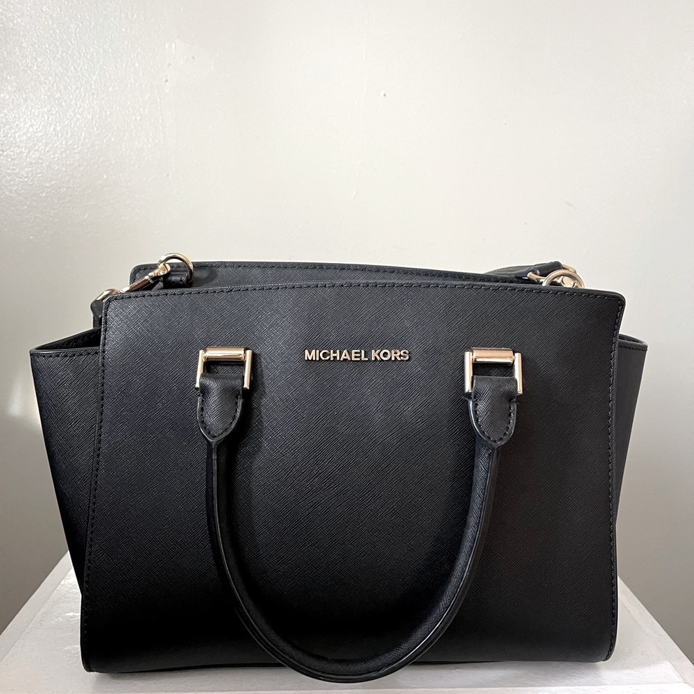 Michael Kors Selma Saffiano Leather Medium Satchel